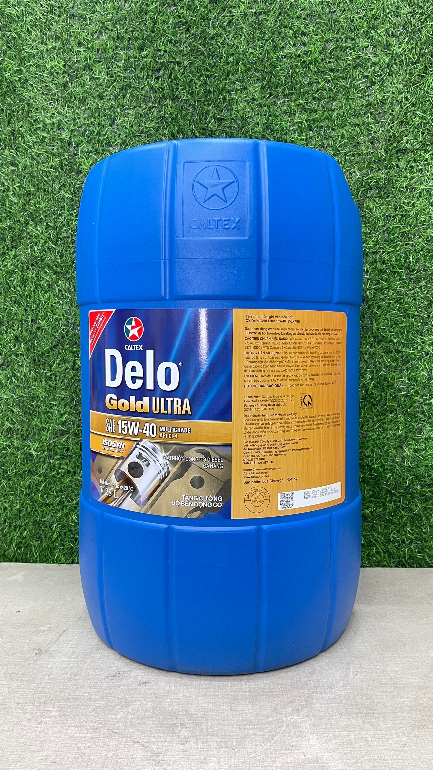 Nhớt động cơ ô tô diesel Caltex Delo Gold Ultra API CI-4/SL 15W-40